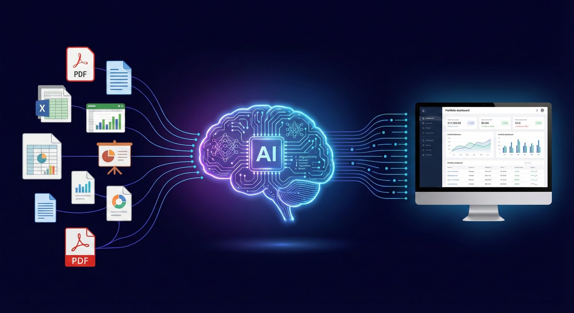 AI engine converting unstructured private markets documents into structured portfolio data.
